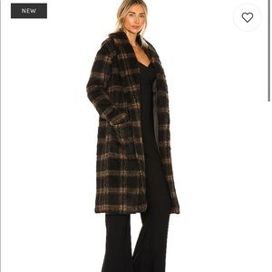 Aspen Coat in Brown & Black